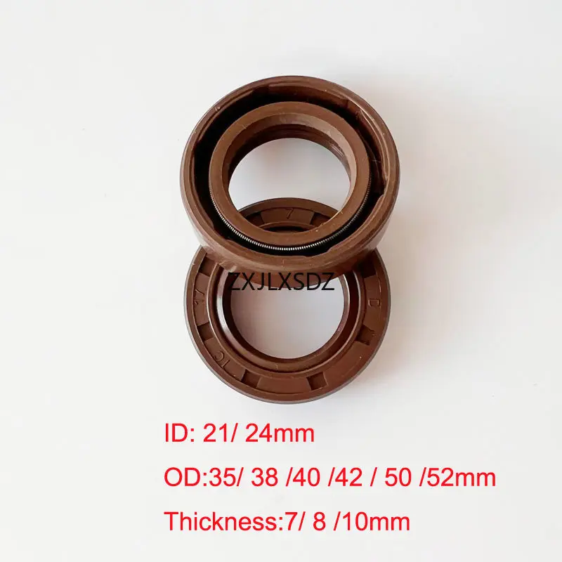 21x40x7 24x35x7  24x38x7/10 24x40x7/8/10 24x42x8  24x50x8  24x52x10 FKM Rubber TC Oil Seal Fluorous Rubber Gasket