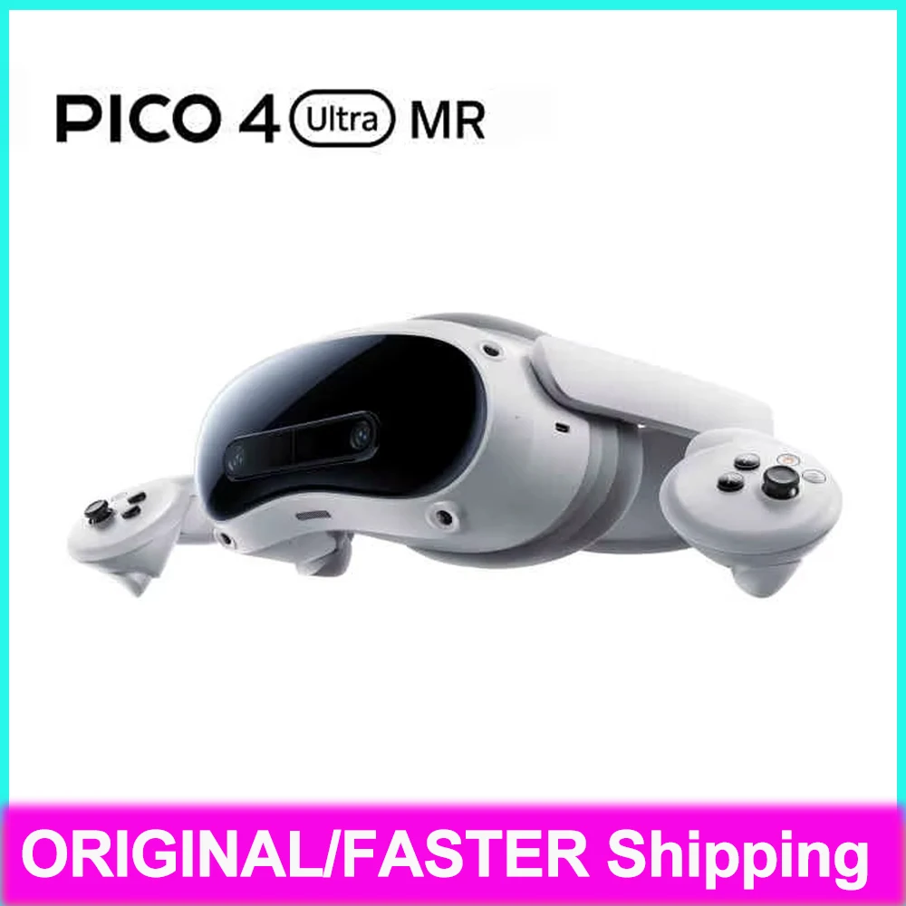 نظارات الواقع الافتراضي اللاسلكية PICO 4 Ultra MR ثلاثية الأبعاد 6DOF شاشة الواقع الافتراضي 4K لألعاب البخار 256G Mac Windows Mobile الكل في واحد