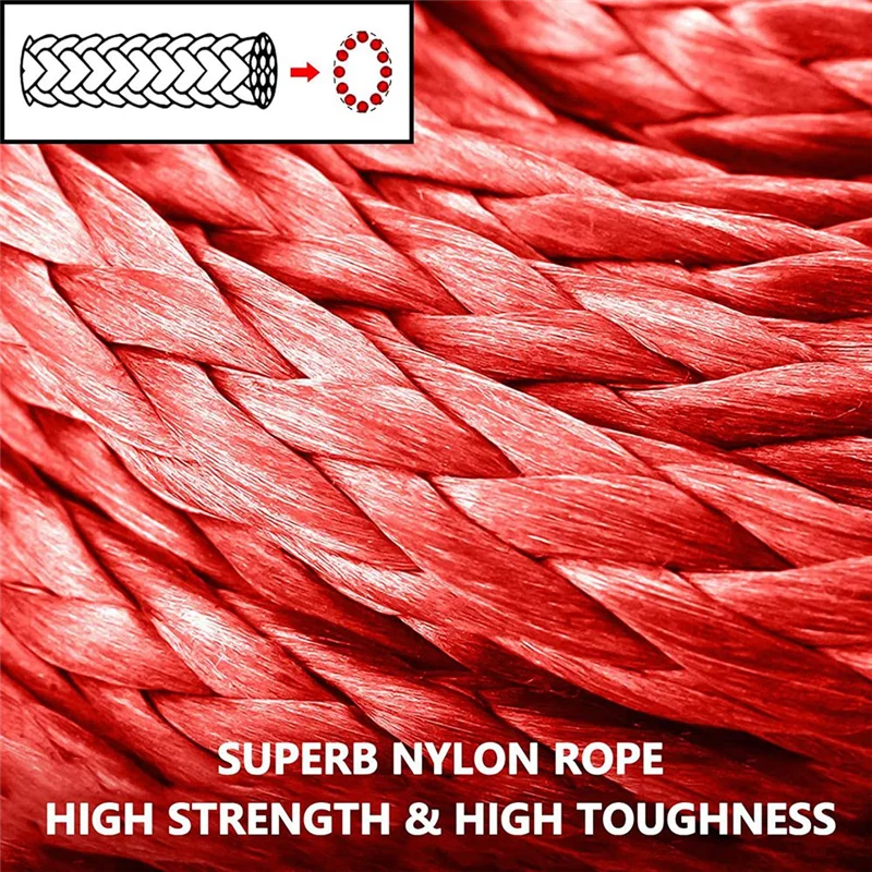 

2525+ 17-Ton Knot Rope Soft Shackle Single Winch Rope Trailer Rope Trailer Hitch Off-Road Vehicle Accessories