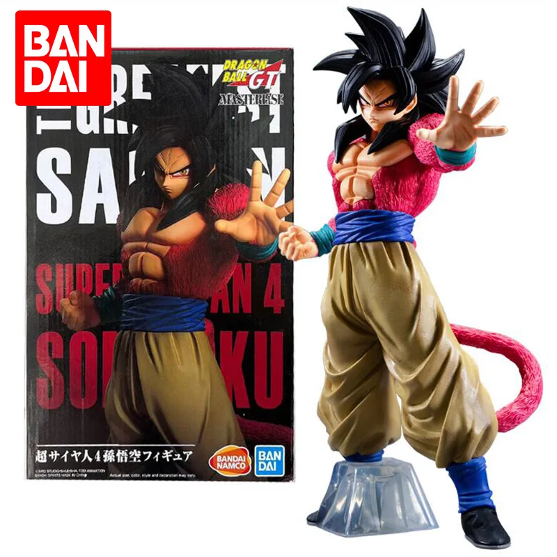 

BANDAI 27 СМ Аниме Dragon Ball GT Son Goku Super Saiyan 4 THE GREATEST SAIYAN Модель игрушки в подарок Фигурка ПВХ Очень большая модель