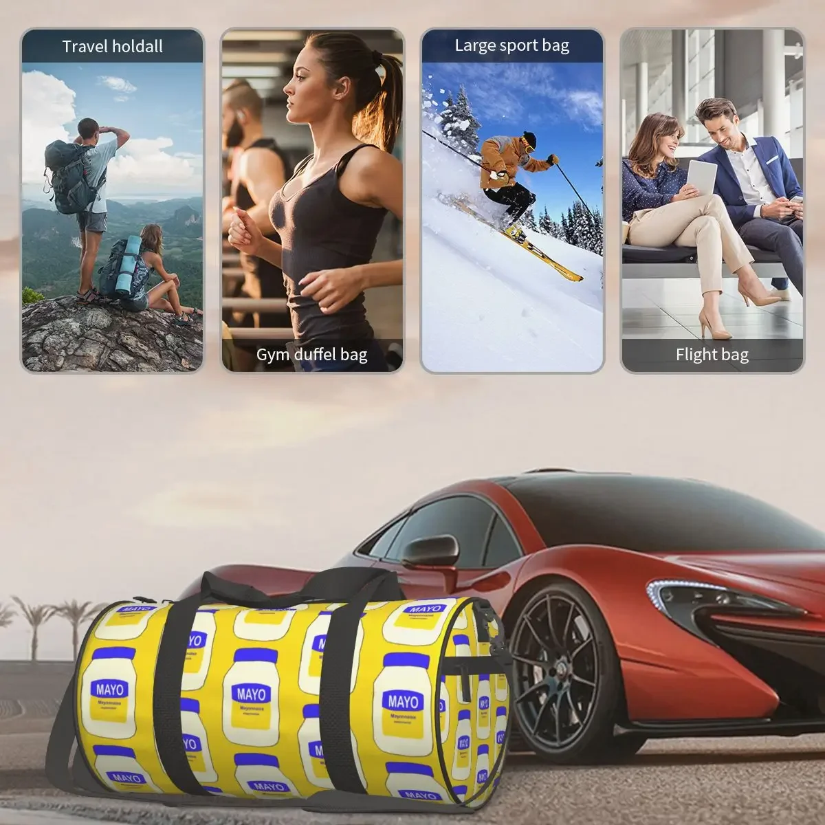 المايونيز حقيبة رياضية كبيرة واق من المطر مقاوم للماء حقائب سفر واق من المطر حقائب اللياقة البدنية