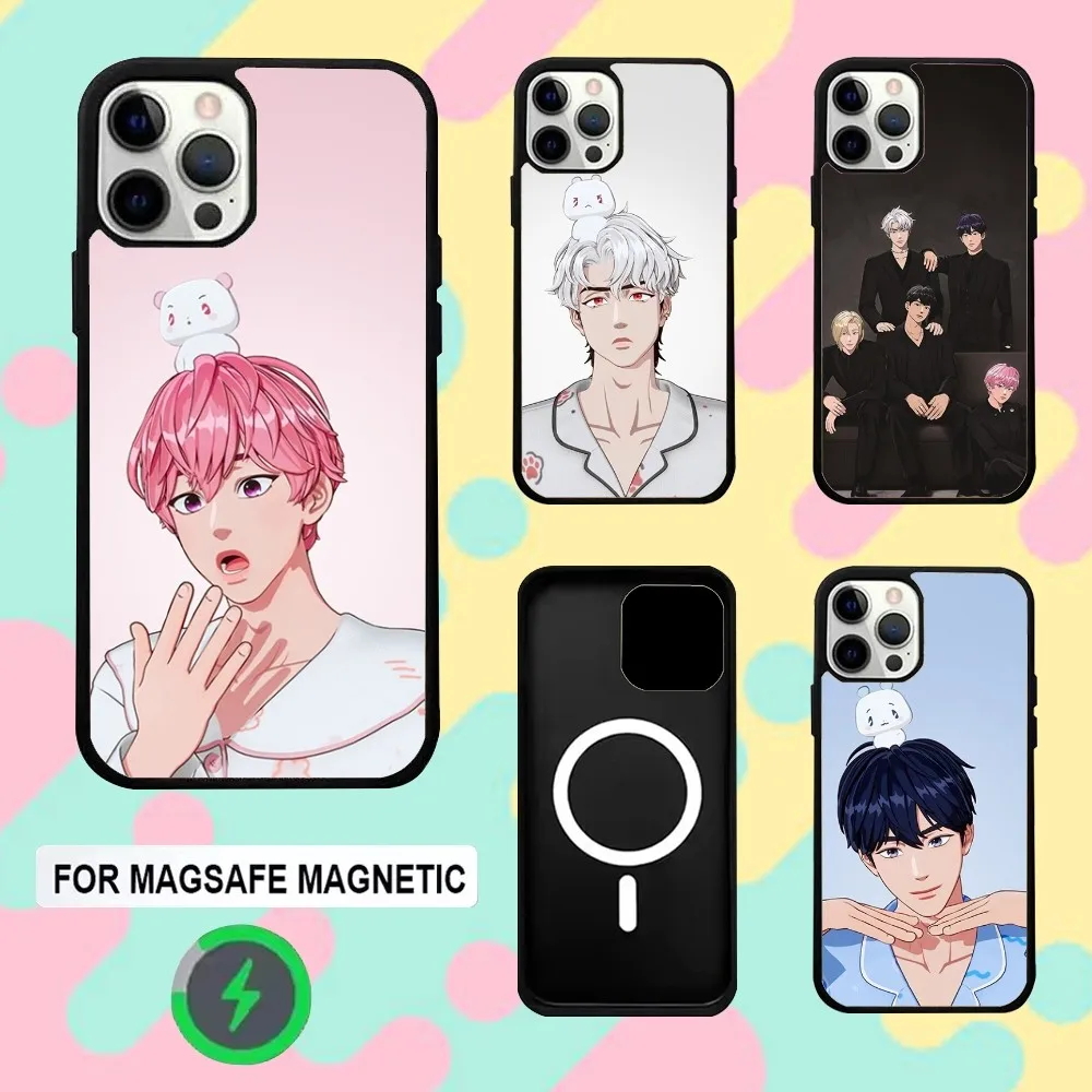 

Kpop P-PLAVE B-Bamby Phone Case For iPhone 16e,16,15,14,13,12,11,Plus,Pro,Max,Mini Magsafe Magnetic Wireless Charging