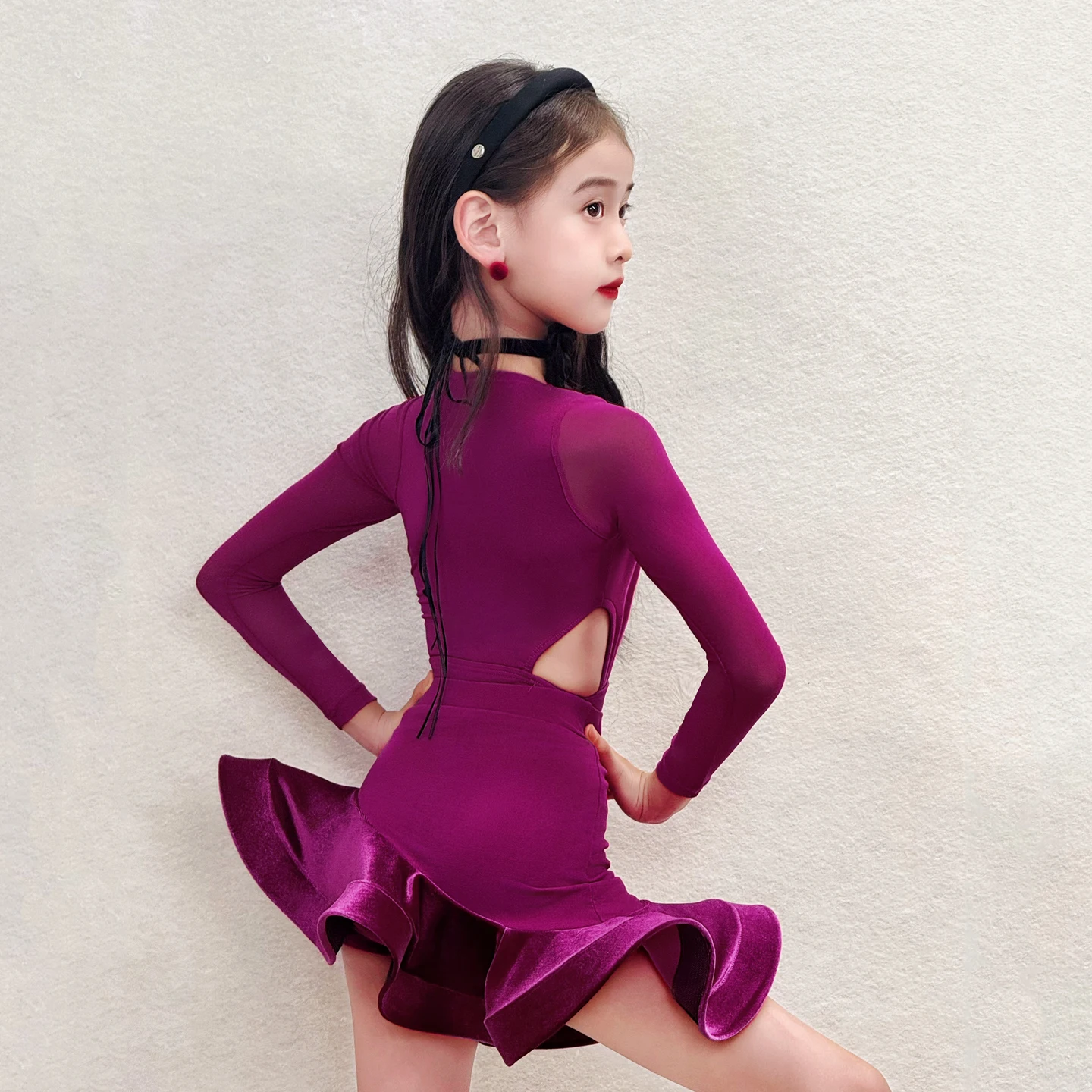 Fashion National Standard Latin Dance Competition Dresses Girls Latin Dance Costume Children Samba Ballroom Dance Wear