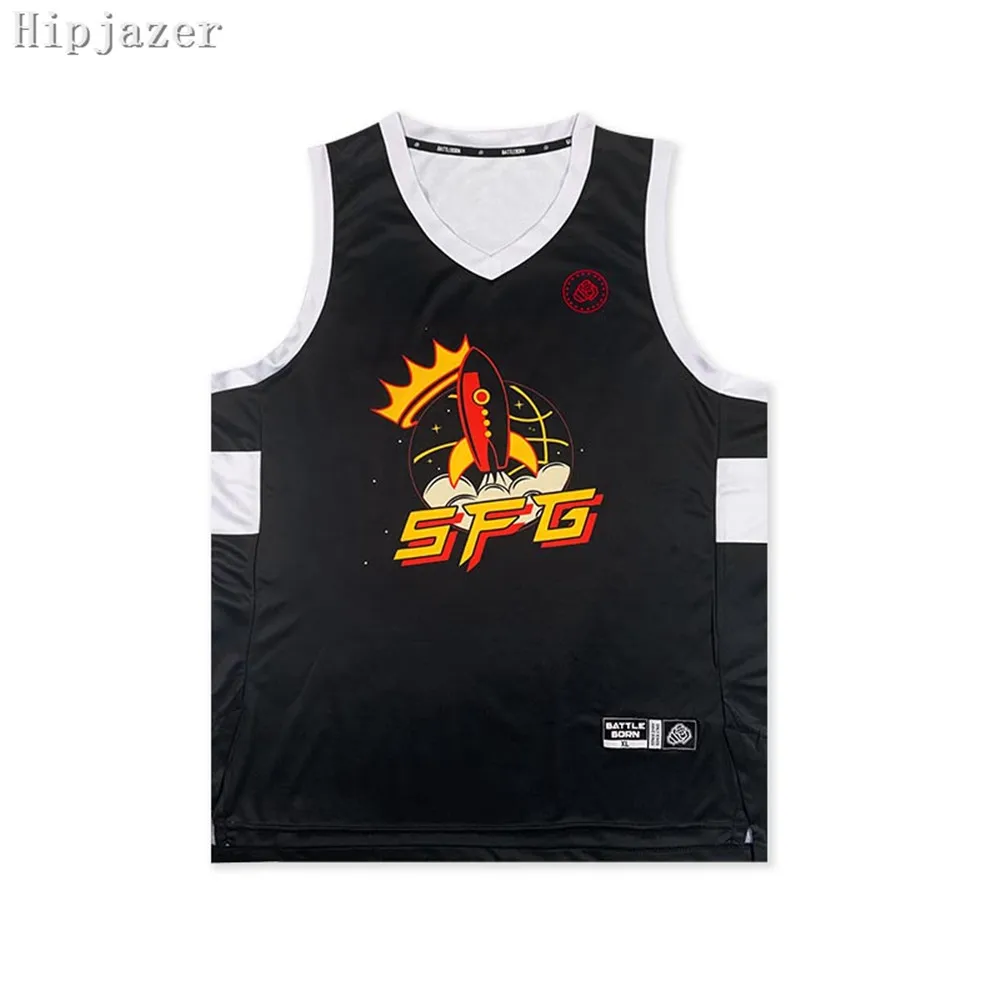 New Men Women Basketball  Jerseys Ankle Breaker Killer Crossover 23# Hiphop Street  Shirts Lighting Thermal  Tranfer Printing