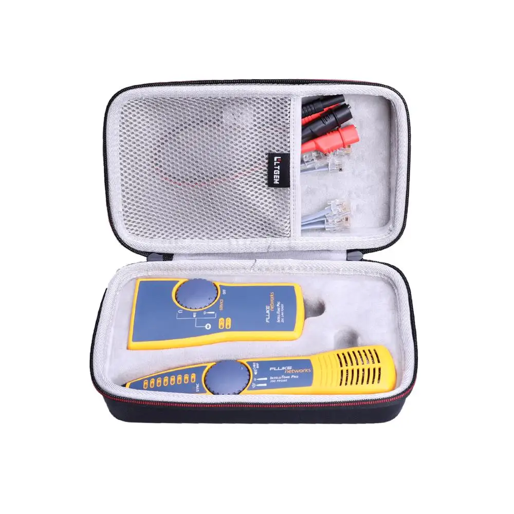 LTGEM Waterproof EVA Hard Case for Fluke Networks IntelliTone Pro 200 Toner and Probe Kit (MT-8200-60-KIT)