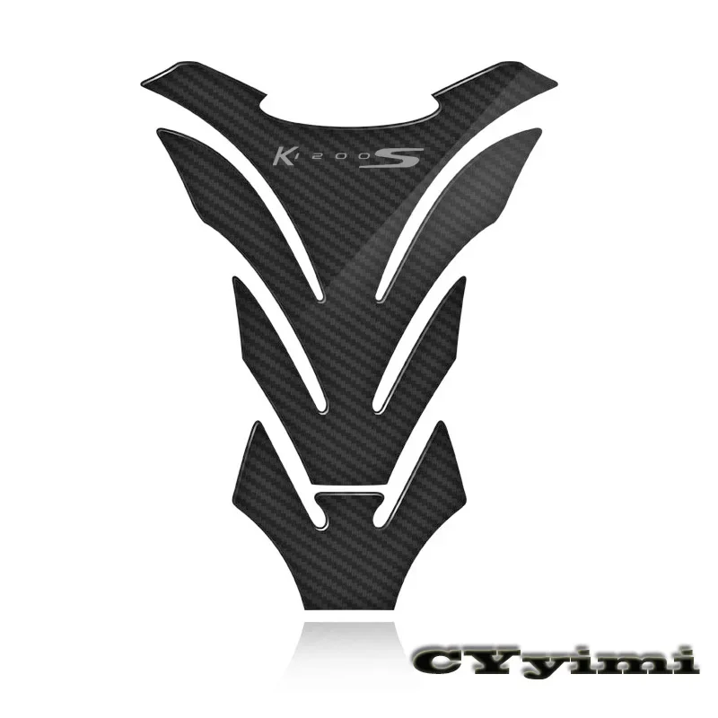 3D Carbon Fiber Motorcycle Fuel Tank Pad Cover Protector Decal Stickers For  K1200S K 1200 S