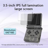 Powkiddy V90s Retro Flip Handheld Game Player 3.5 Inch New Foldable Console Open-Sourse Mini Video Player Pocket Handheld G Z0Z5
