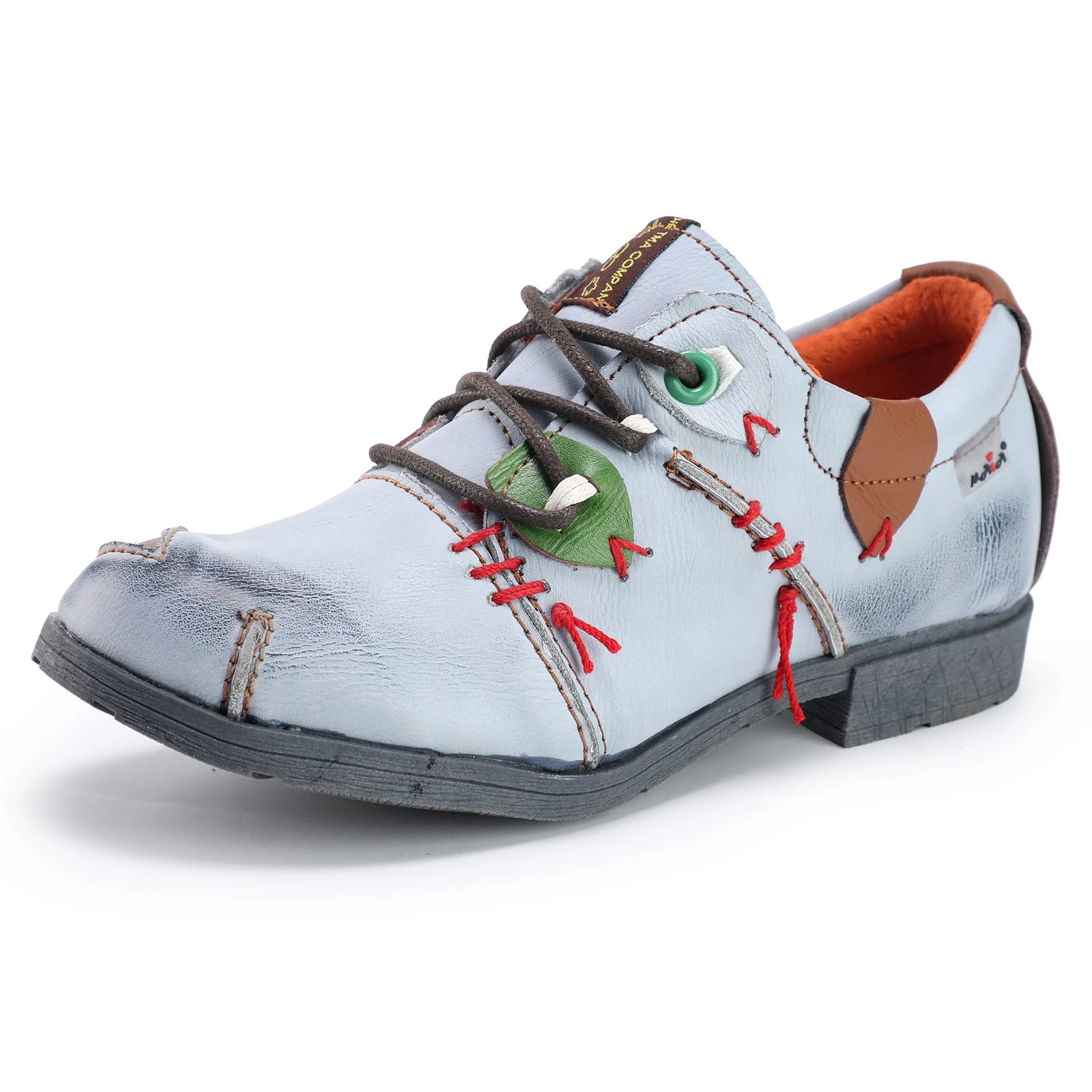 TMA EYES 2023 scarpe da donna Unisex in pelle stile Vintage con cuciture