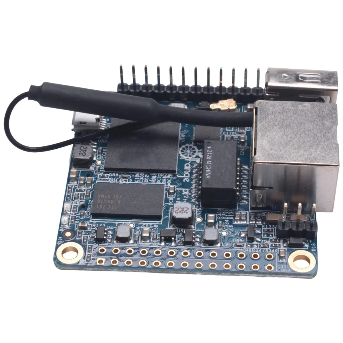 AD41-para placa de desarrollo Orange Pi Zero LTS 512MB + carcasa blanca protectora, Mini placa única de código abierto H3 Quad Core