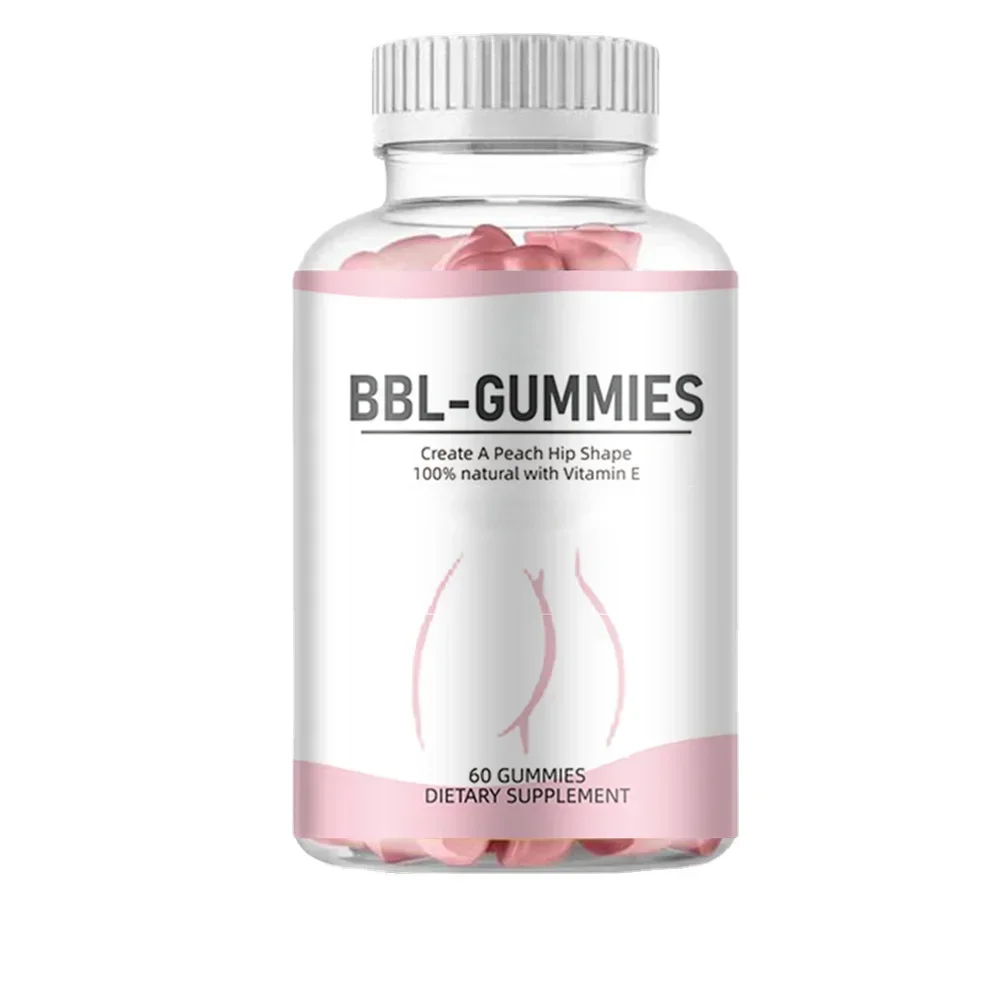 1 bottle of butt lifting soft candy bbl dietary fiber supplement to create peach hip shape