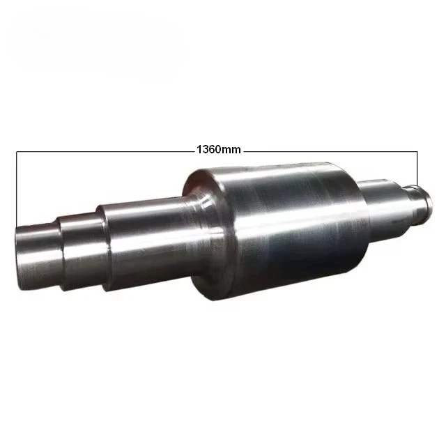 Custom Forging Steel Rolling Mill Chilled Cast Iron Forging Roll Large Work Support Roller Pinion Shaft Roller