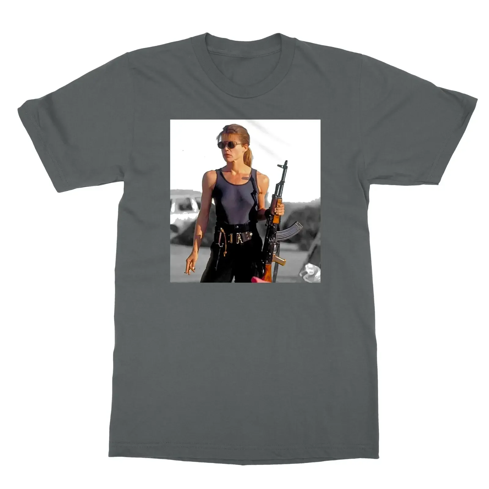 Sarah Connor Terminator 2 T2 Movie Men''s T-Shirt