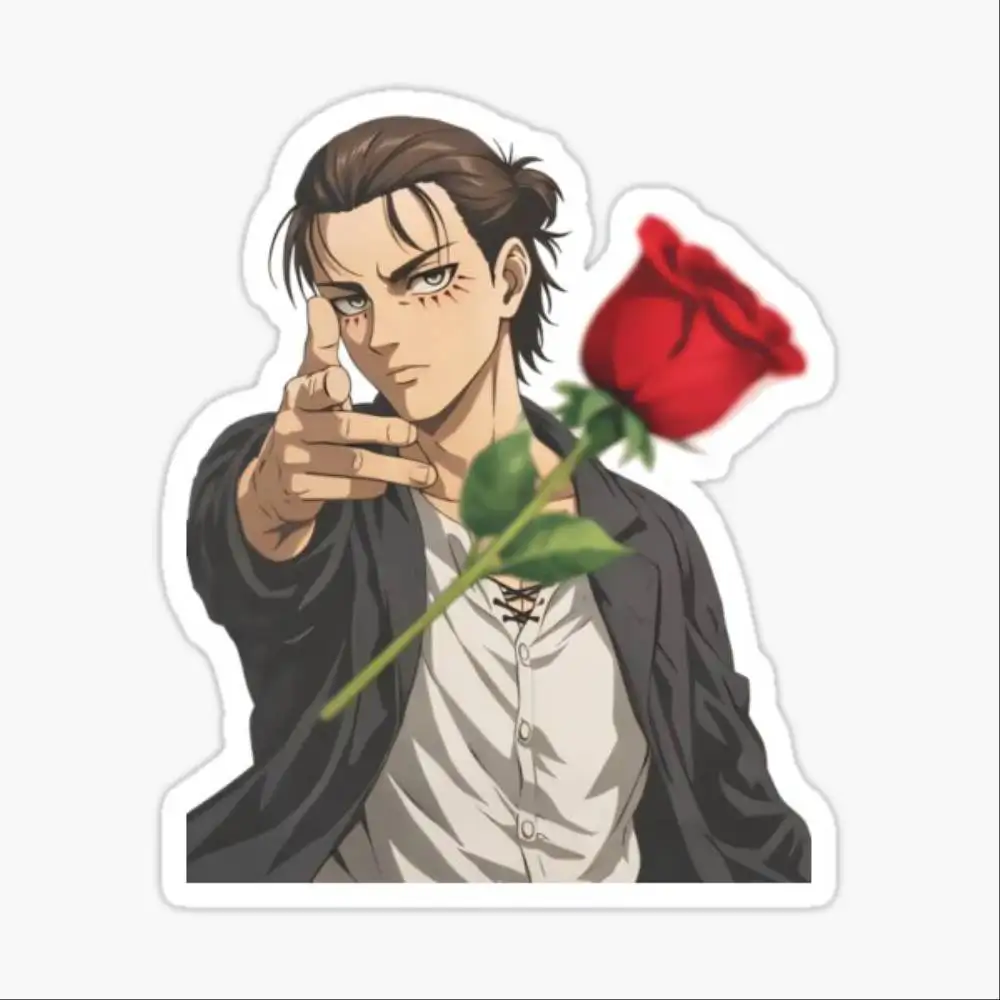 Attack On Titan Anime Figure Sticker Car Window Bumpers Die-cut Vinyl Stickers Decorative Accessories
