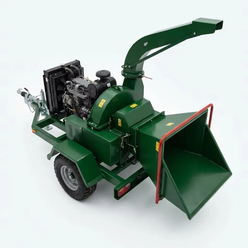 Heavy Duty Mobile Wood Chipper Machine Branch Shredder Wood Crusher for Forestry Orchard Farm Garden Applications