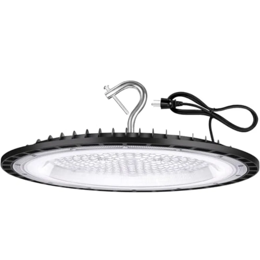 

400W UFO Led High Bay Light Fixture120v 5000K Daylight Commercial Shop Bay Lighting 61000LM [1750W MH/HPS Equiv.] US Plug Area