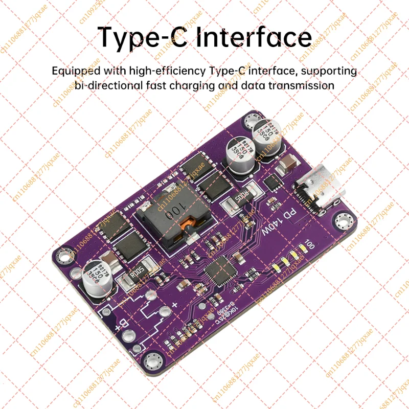 PD3.1 140W High-Power Fast Charging Module 3S-6S Lithium Battery Charge and Discharge Module with Type-C Interface