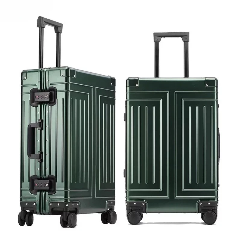 

20“24''26''29 Inch 100% Aluminum Alloy Fashion Business Travel Luggage Detachable Lining High-end Business Suitcase