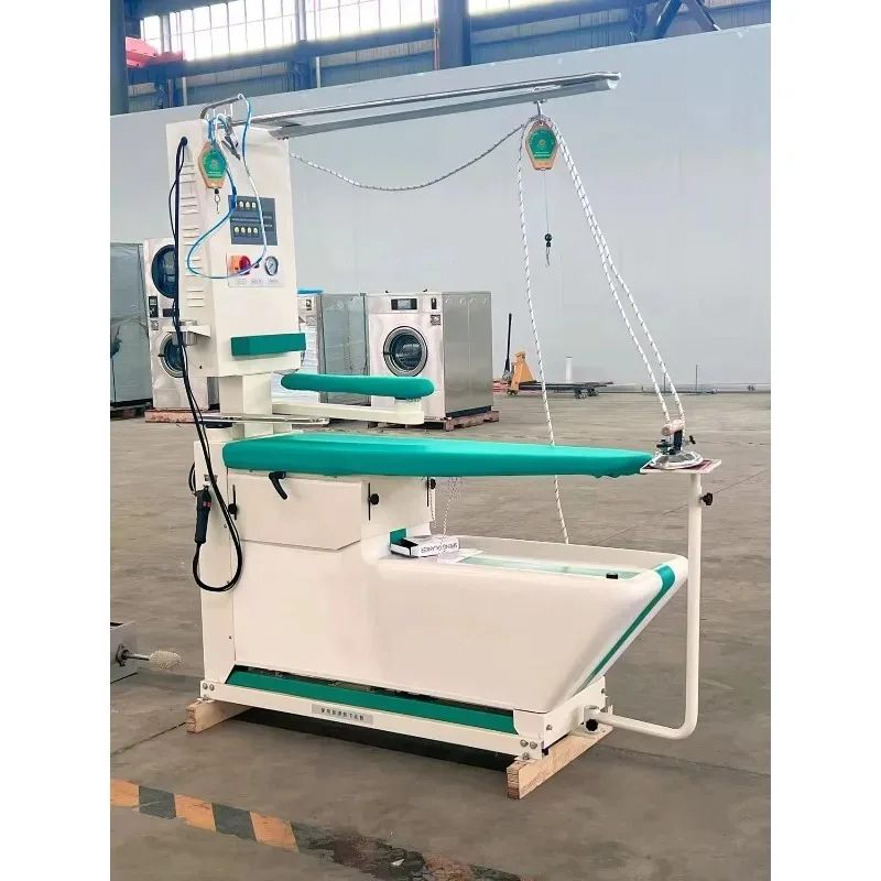 Commercial Multifunctional Ironing Table with Stain Function Steam Iron for Easy Operation Hotel Laundry Professional Use
