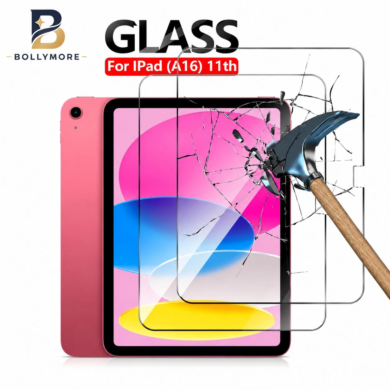 2PCS Screen Protector Case for IPad Pro 13 12.9 11 6th A16 M4 M2 2024 Air 5 4 3 2 1 9 9th 10 10th Gen Mini 6 10.9 10.2 9.7 Cover