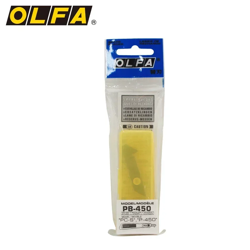 OLFA PB-450 Standard-duty Spare Blade 5pcs 0.55mm Remplacement Hook Blades Acrylic Plastic Sheet Knife for P-450/PC-S Cutter