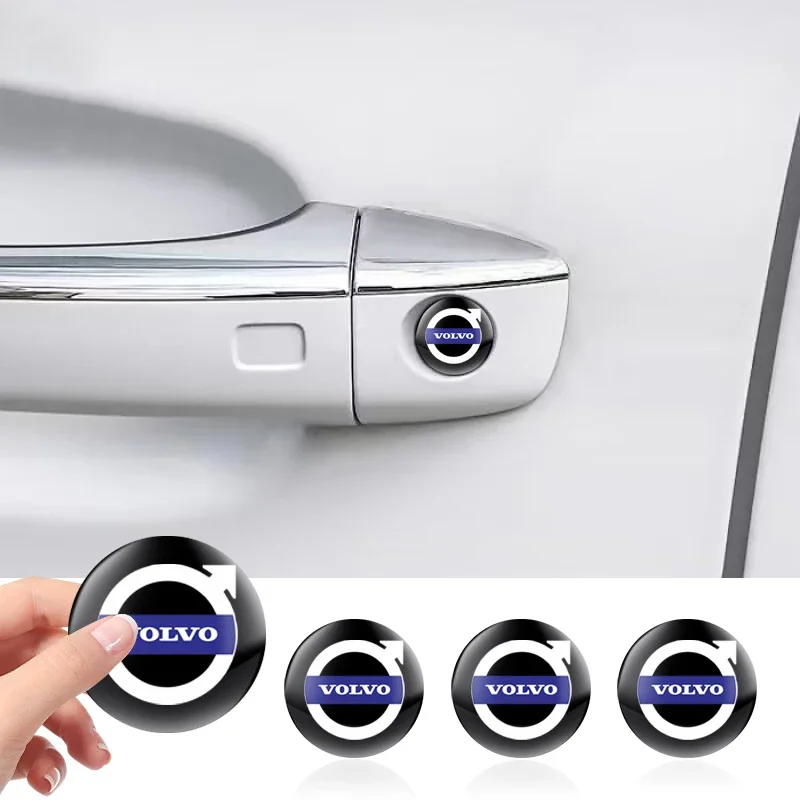 

2/5/10 шт. наклейки с эмблемой ключа автомобиля, наклейки с логотипом замочной скважины на двери для Volvo V60 XC60 XC90 S60 XC40 V40 S80 T6 V90 EX90 S90 V70