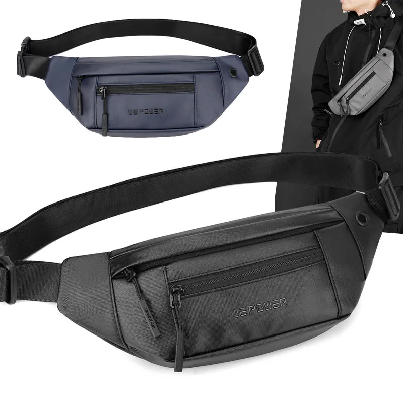 

TOP Quality Men's Water Resistant Chest Bag Lightweight Outdoor Riding Crossbody Bag Large Capacity Travel Waist Pack