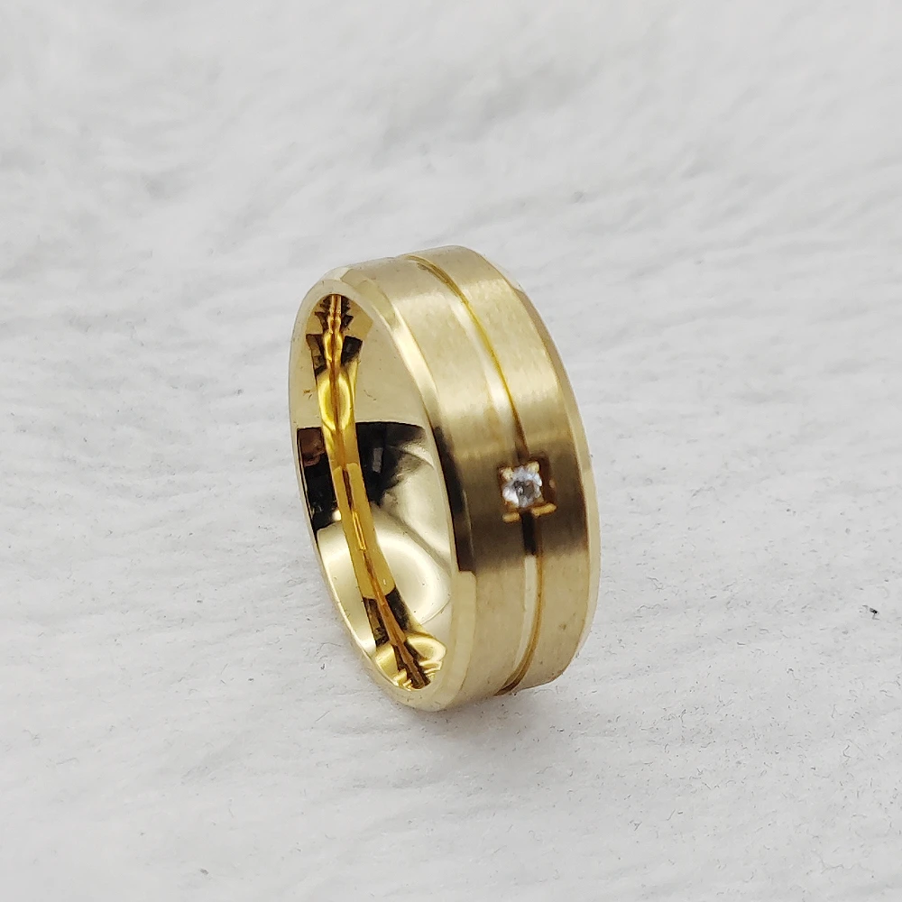 Men's Wedding Band Stylish comfortable daily wear Titanium Steel Jewelry Pure handmade Fashion Finger Rings Male