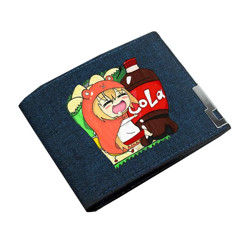 Anime Game Himouto! Umaru-chan Wallet Boy Gril Cartoon Coin Purse Teenager Canvas Wallet Casual Cash Holder Bi-Fold Short Wallet