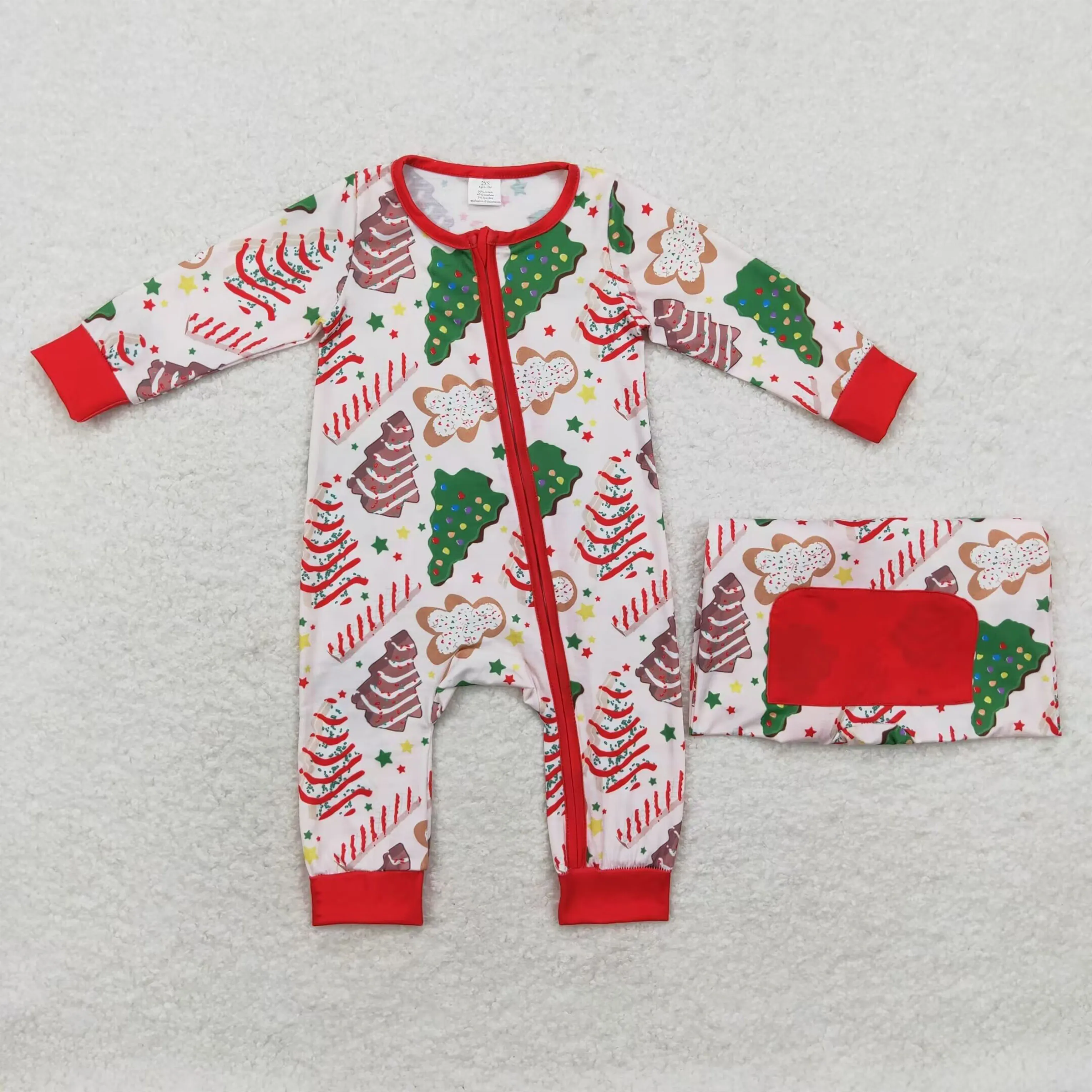 Wholesale Baby Boy Newborn One Piece Toddler Embroidery Dog Romper Kids Children Long Sleeves Bubble Infant Christmas Jumpsuit