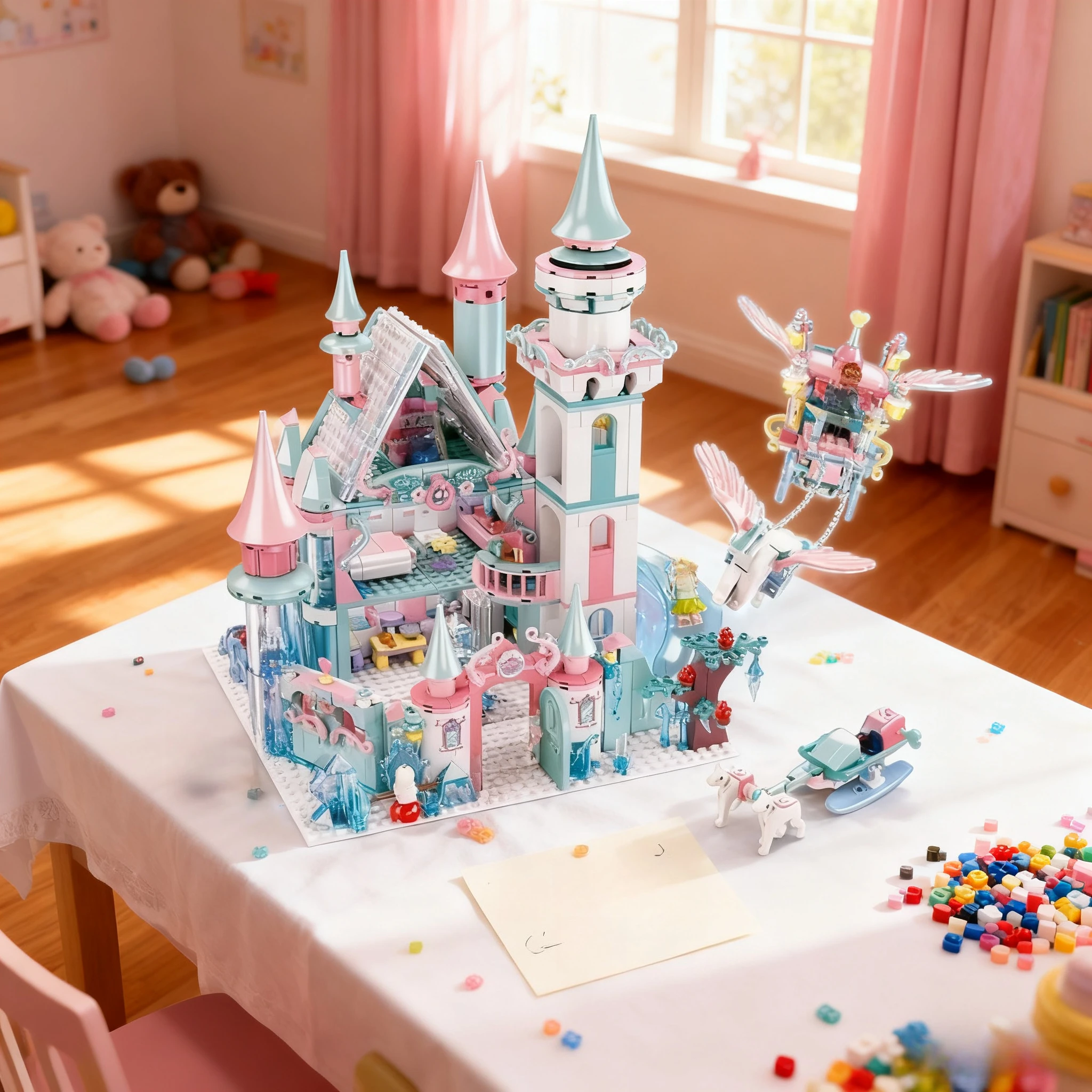 

Creative Ice Snow World Series Building Blocks Toy City 1314Pcs Magical Castle Set Queen Princess Girls Brick Toy for Kids Gifts