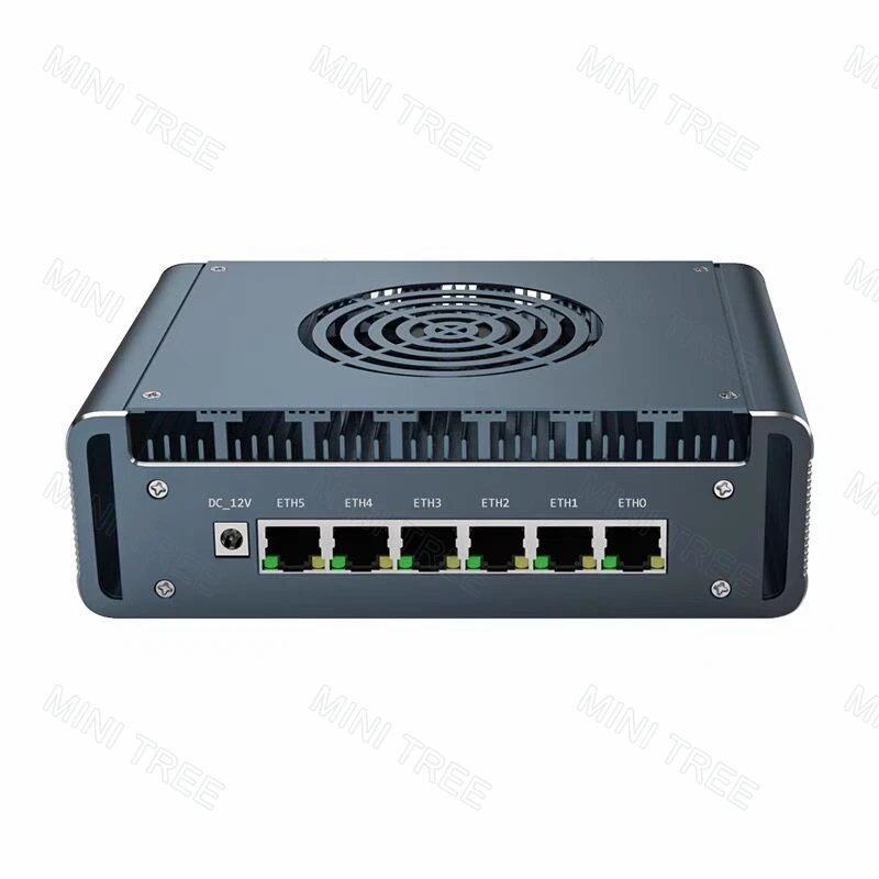 12th Gen Firewall Router i7 1265U i5 1235U 1245U N100 DDR5 M.2 NVME USB3.0 6xi226 2.5G LAN PfSense OPNsense Proxmox Fan Mini Pc