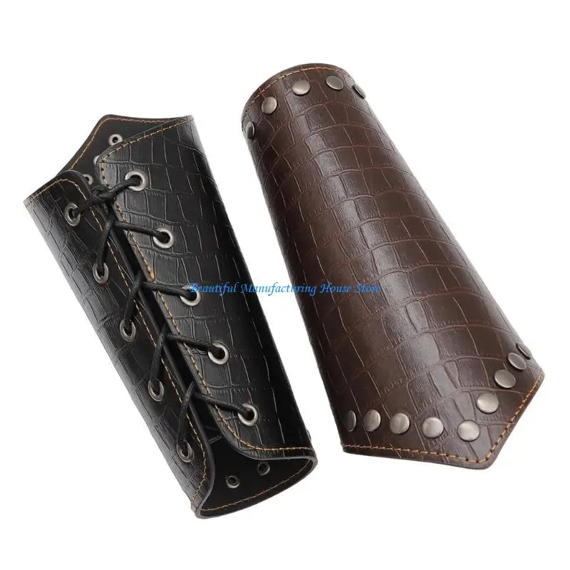 E56A الرماية واقي للذراع القوس الأشرطة ملحق ArrowBows جلد البقر الحرس للصيد