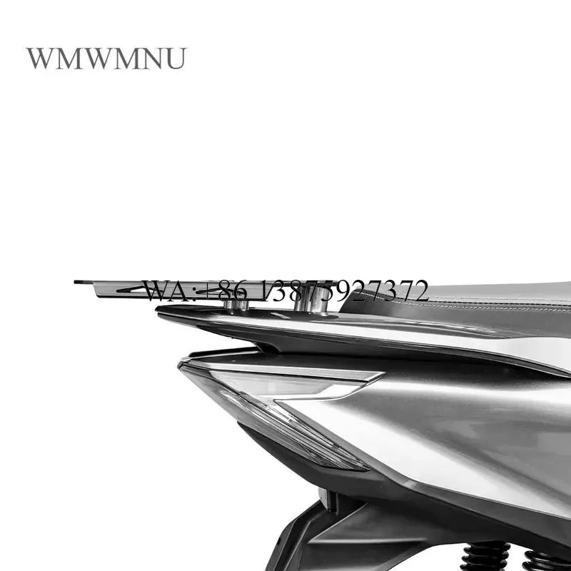 Wmwmnu for PCX160 Motorcycle Rear Carrier High Carbon Steel 3D Scan Modeling Plate Bolt Load Bearing for Box Mounting