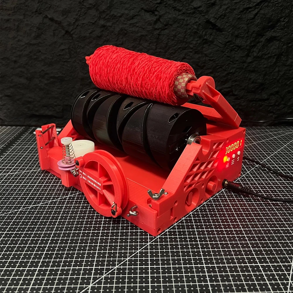 Portable Mini Yarn Winder with Length Calculator & Weight Detection Desktop Electric Yarn Rewinder for Precision Winding