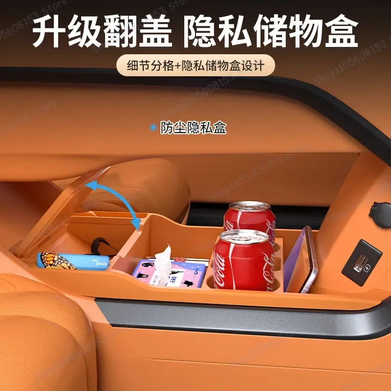 For Wei Alpine 8 Alpine 9 Car Central Control Lower Storage Box Glasses Organizer Auto Accessories Storage Container