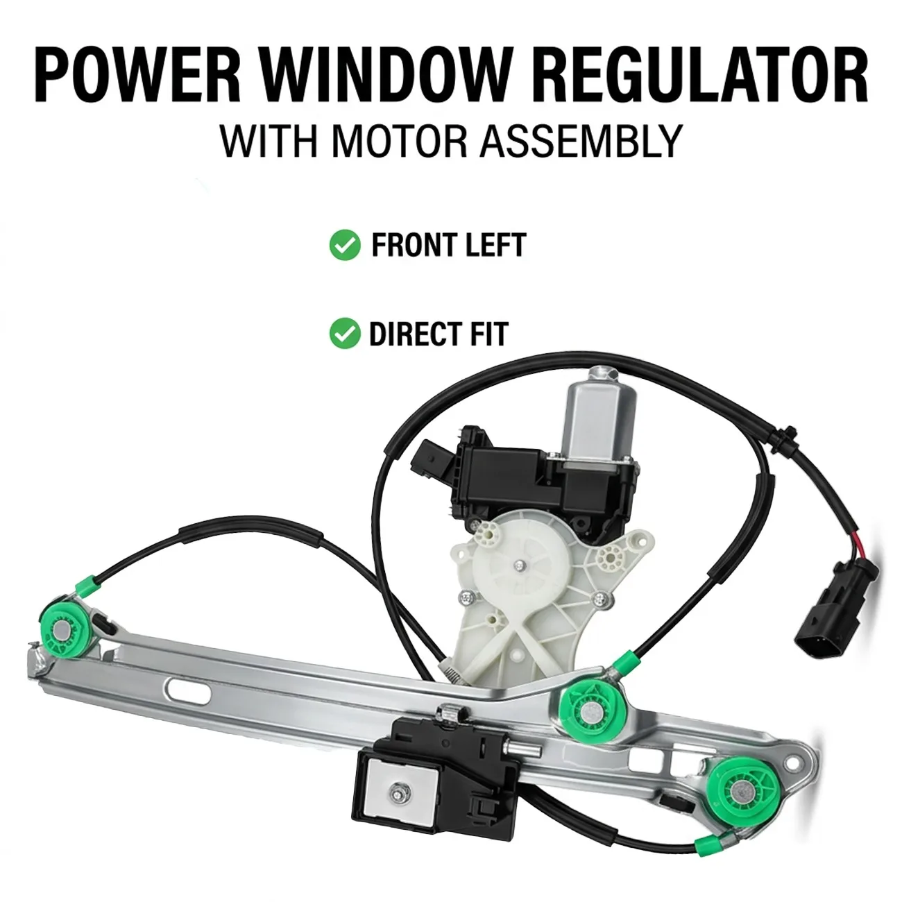 Front Left Power Window Regulator w/ Motor For Chevrolet Camaro 2011 2012 2013 2014 2015, V6 3.6L/V8 6.2L 7.0L 751-841 22777325