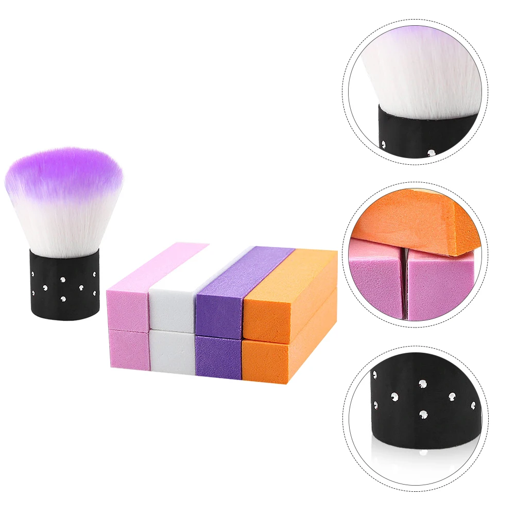 

1Set Professional Nail Art Tool Set Dust Brush Sanding File Easy Handle Ecofriendly Material Perfect for Acrylic Nails