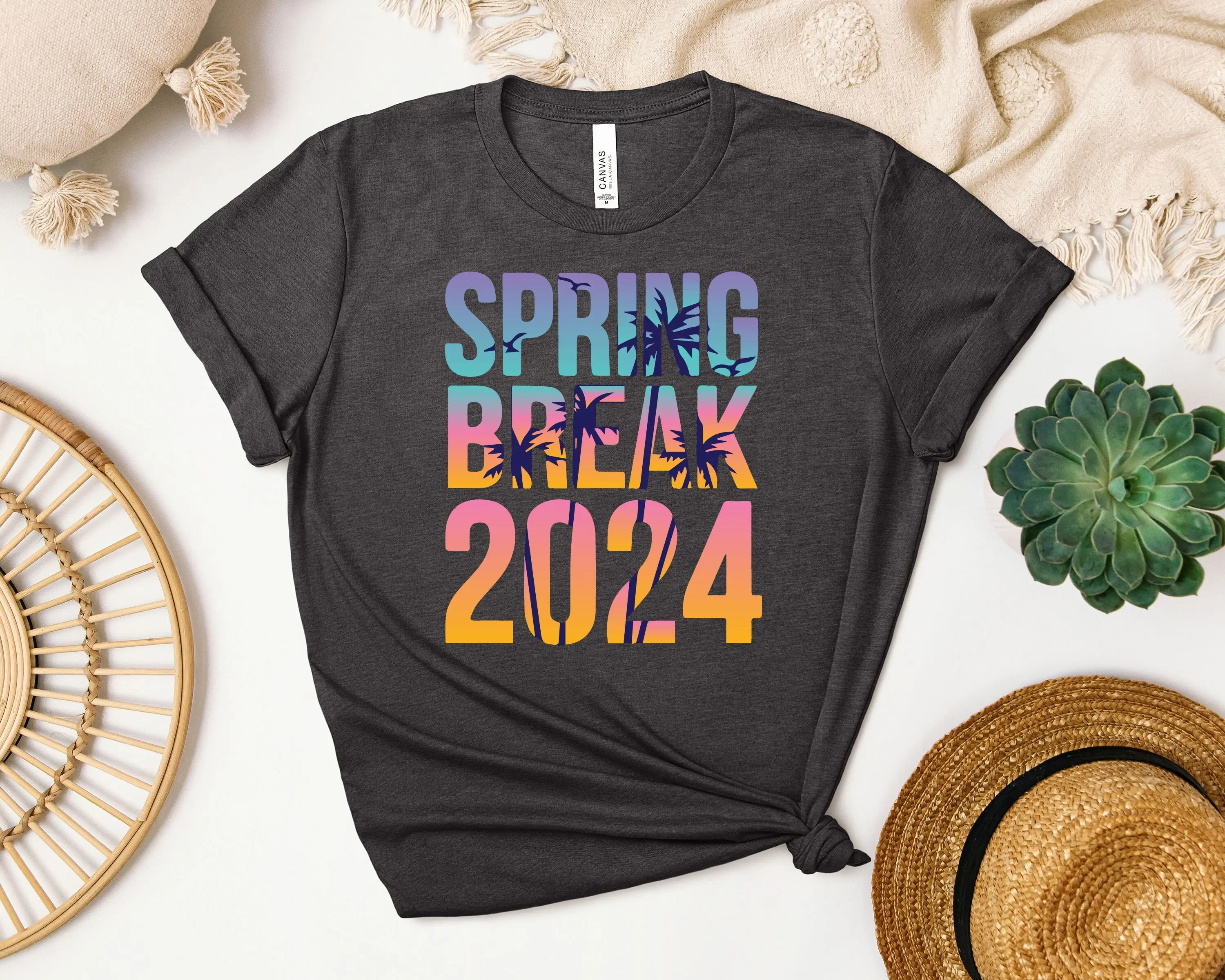 Spring Break 2024 Vacation T Shirt Crew Vibes Class Students Matching