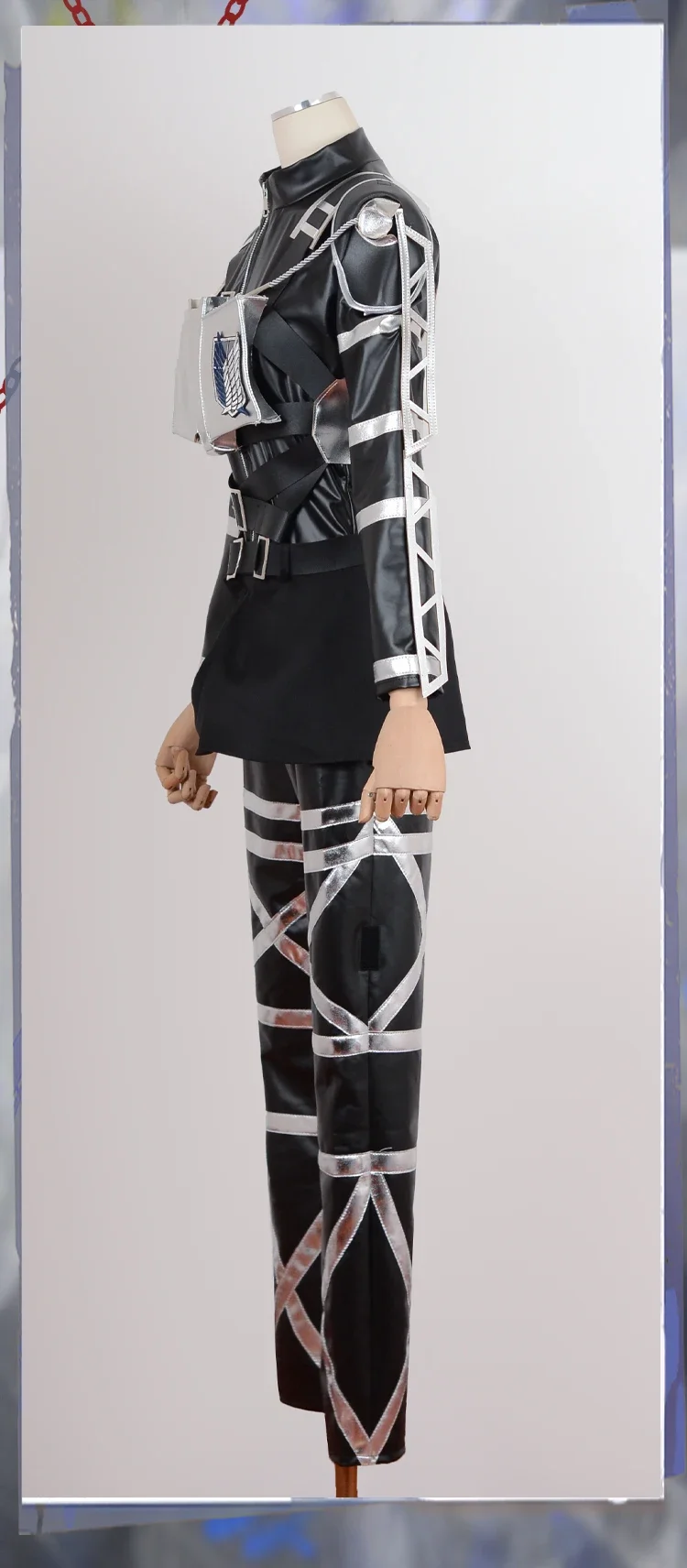 Costumes Mikasa Ackerman L'Attaque des Titans Ensemble de vêtements de cosplay Tenue de scène de dessin animé Performance de jeu Anime Fête d'Halloween