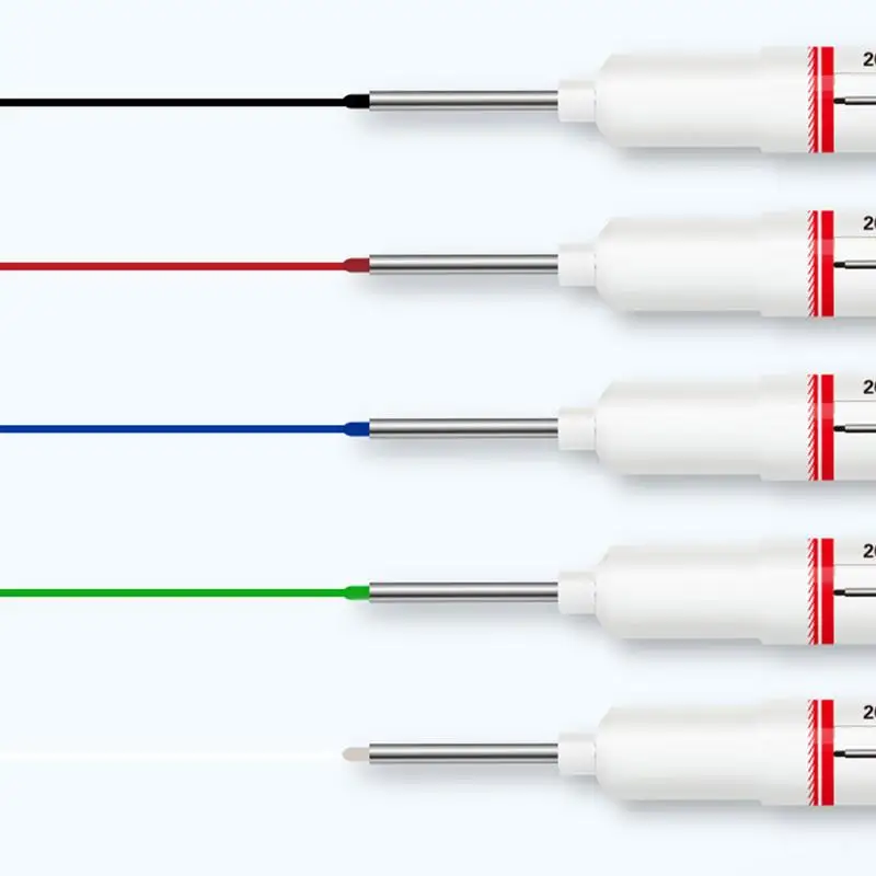 20mm Long Head Marking Pen Waterproof And Colorfast Ceramic Tile Wood Metal Deep Hole Marker For Woodworking Electrician Tools