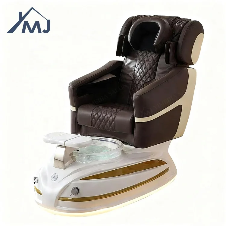 Modern Machine Electric Massage Nail Salon Foot Spa Pedicure Station Chair With Basin