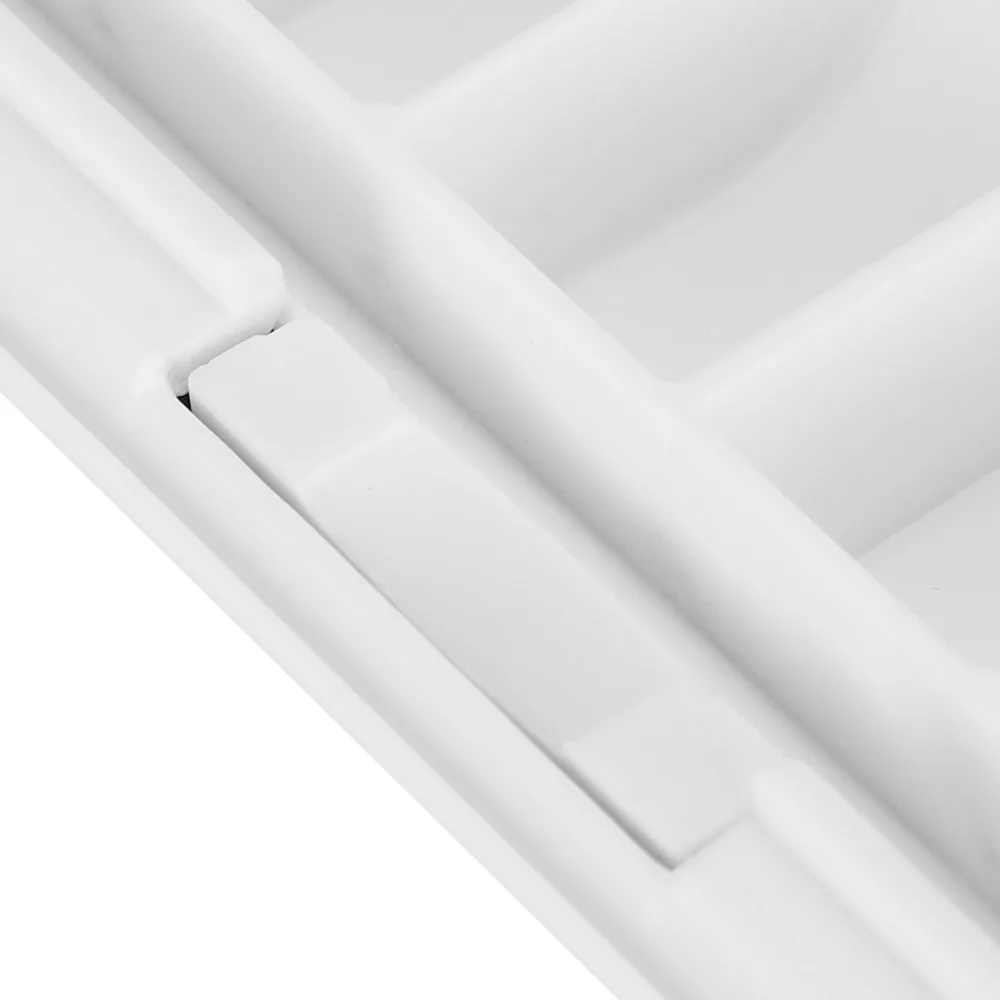 24 Grids White Painting Palette Box Plastic Lightweight Pigment Box Folding Art Mixing Container Acrylic Hand Painting