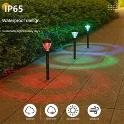 Outdoor Patio Decoration Energy Saving Multiple Color Options Garden Solar Lawn Light Eco-friendly Garden Accessories Lawn Lamp
