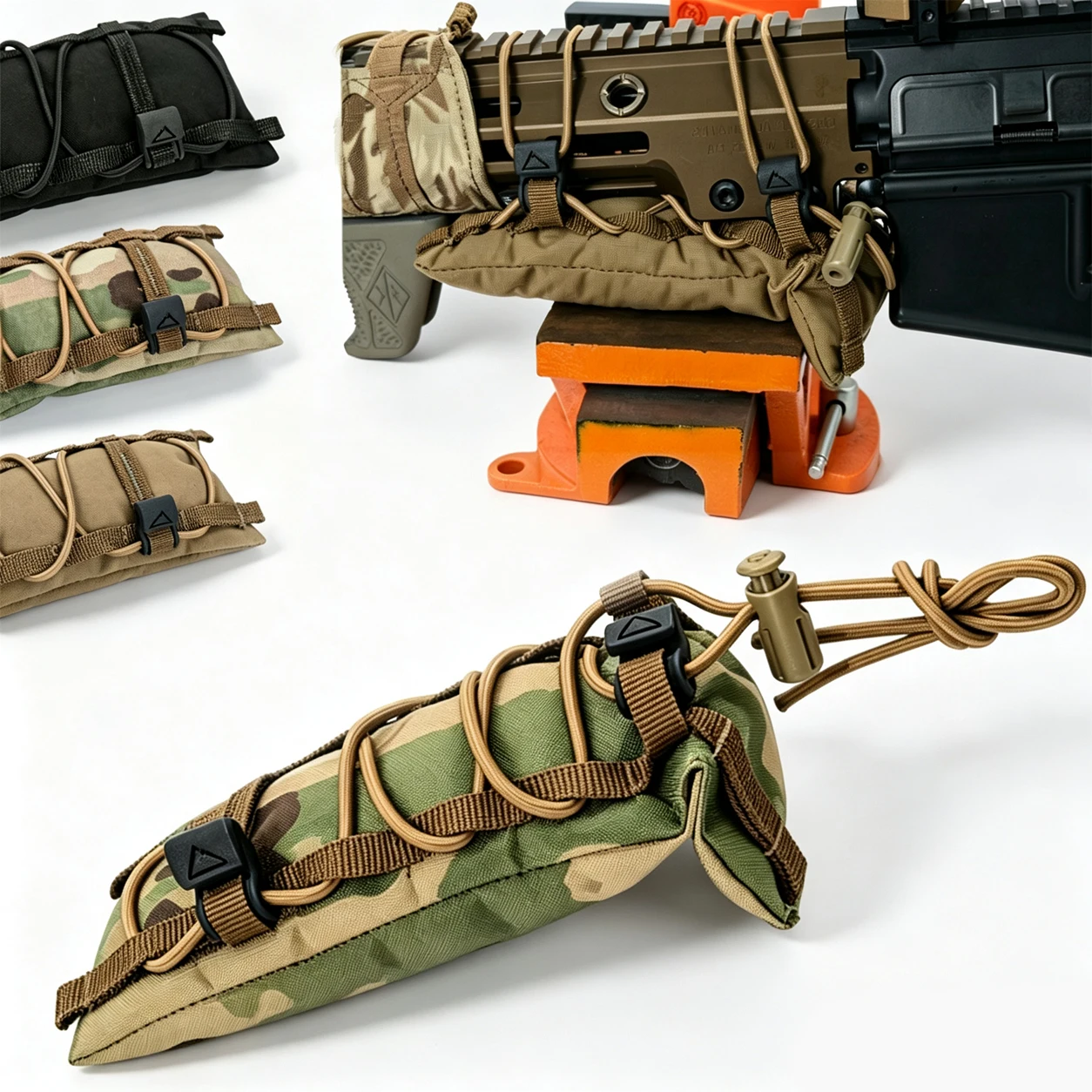 Tactical Shooting Bean Bag Slim Lightweight Rifle Rest Sandbag Hunting Gun Front Barrel Rail Stabilizer Support Pouch