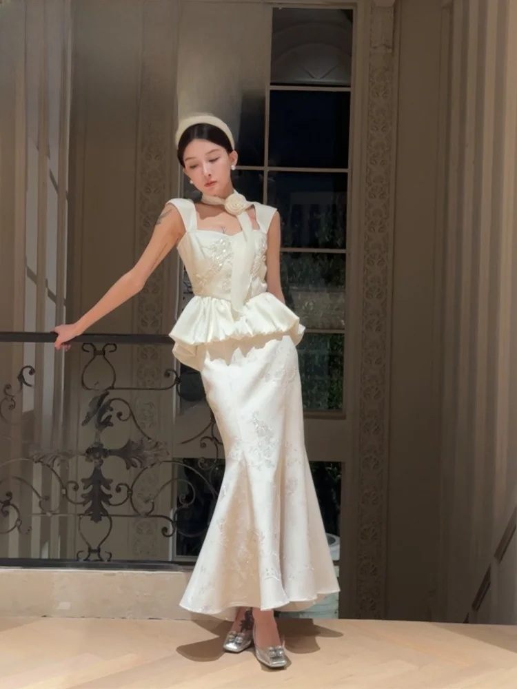 

PITAO Original Design Slimming Vest Vintage Summer Waist-Cinching Faionable Women's Tank Top Polyester Fiber Regular Length