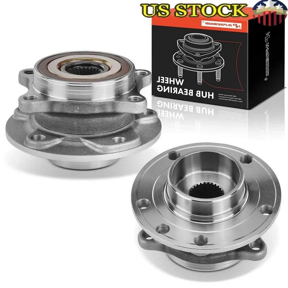 

2 Front Wheel Bearings Hub Assembly Chrysler 200 15-17 Dodge Dart 13-16 GCr15 65Mn Ball Bearings