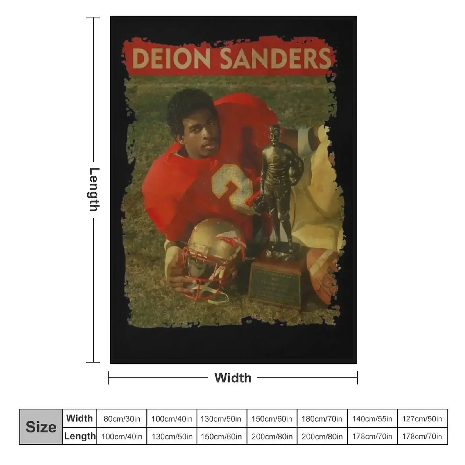 Deion sport Sanders - RETRO STYLE (2) Throw Blanket Softest Polar Giant Sofa Blankets For Baby Plaid on the sofa Plaid Blankets
