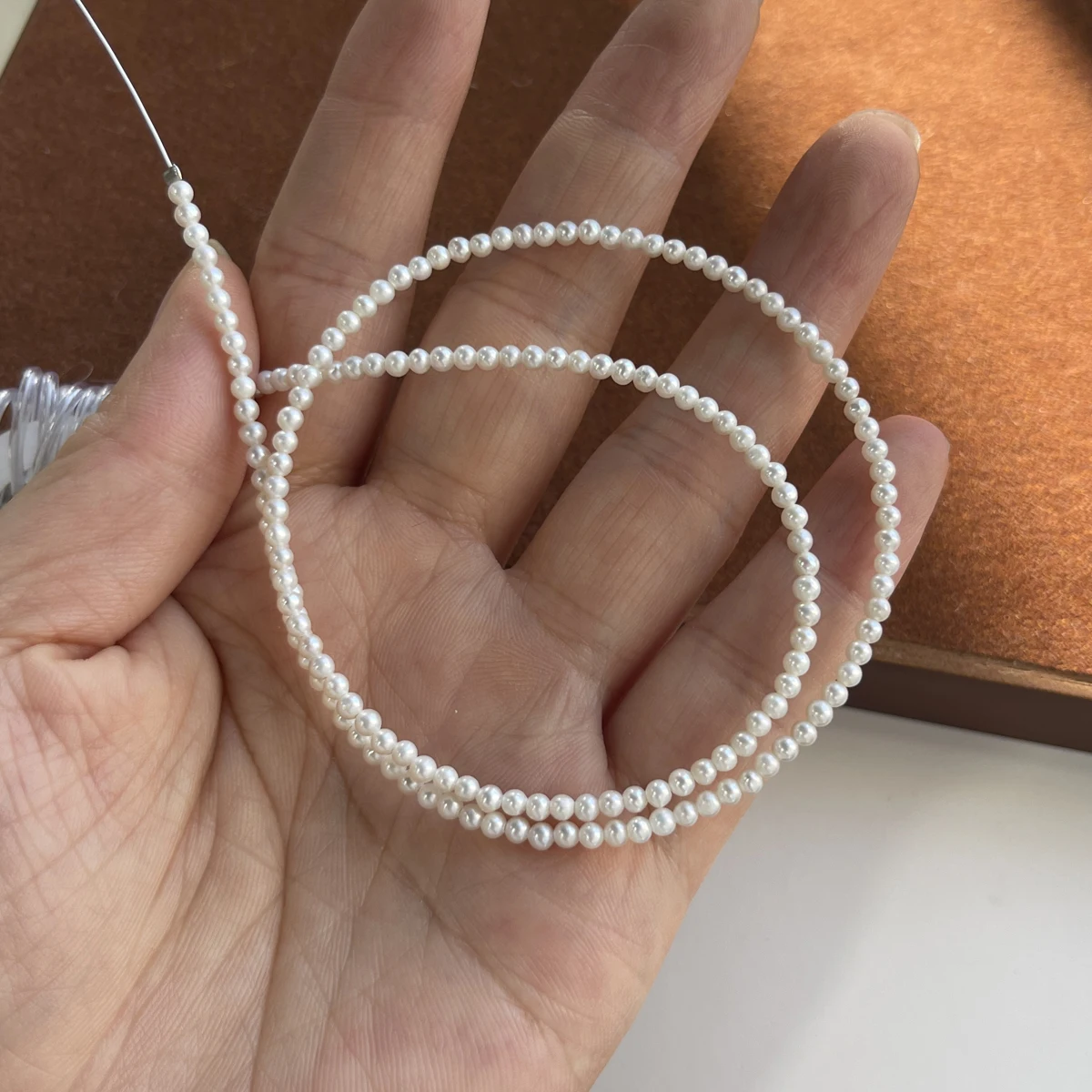 AAA 2-3mm High-quality Near-round Natural Freshwater Pearls Spacer Beads for Jewelry Making DIY Necklace Bracelet Accessories