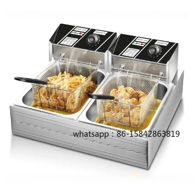 Fryer Household Small Electric Fryer 3L Electric Commercial  and Chips Machine Stall  Constant Temperature