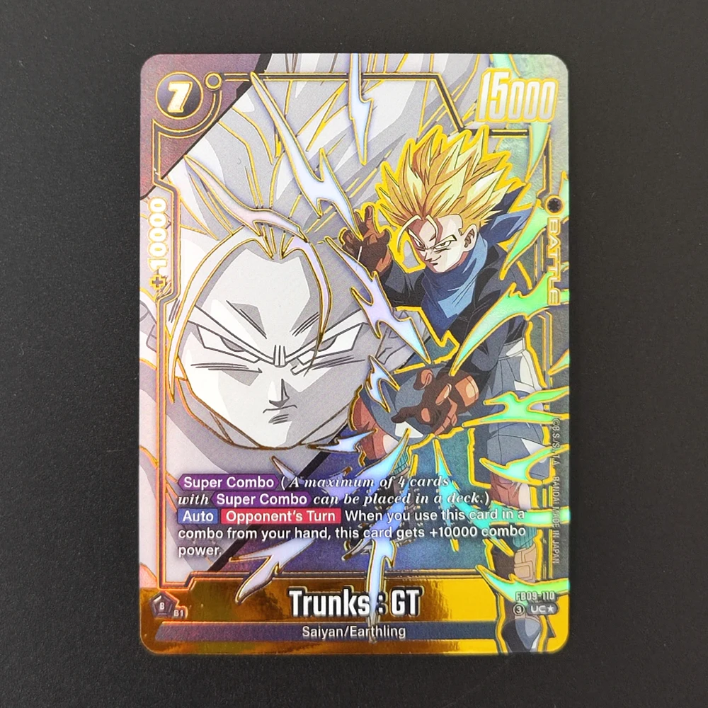 DIY Proxy Dragon Ball English Android 17 Pan SH Trunks GT Golden Frieza BR Paikuhan FB09 Alternate Art Game Collection Card Toy view 6